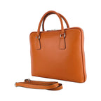 RB1019L | Linea Forte - Unisex leather Business Briefcase - Bold orange- Dimensioni: cm 37 x 29 x 6,5-4