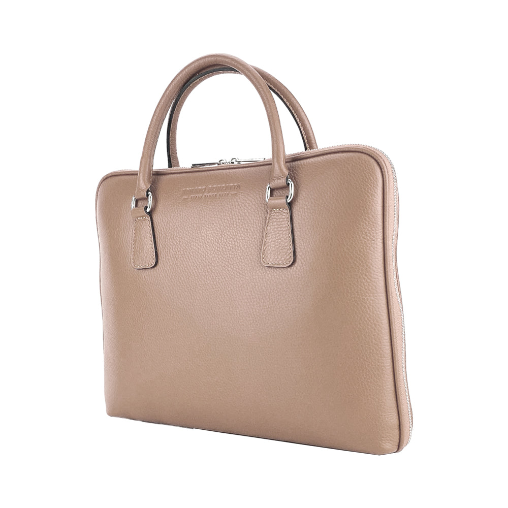 RB1019AQ | Linea_Forte_Unisex_leather_Business_Briefcase_- Dimensioni: cm 37 x 29 x 6,5-1