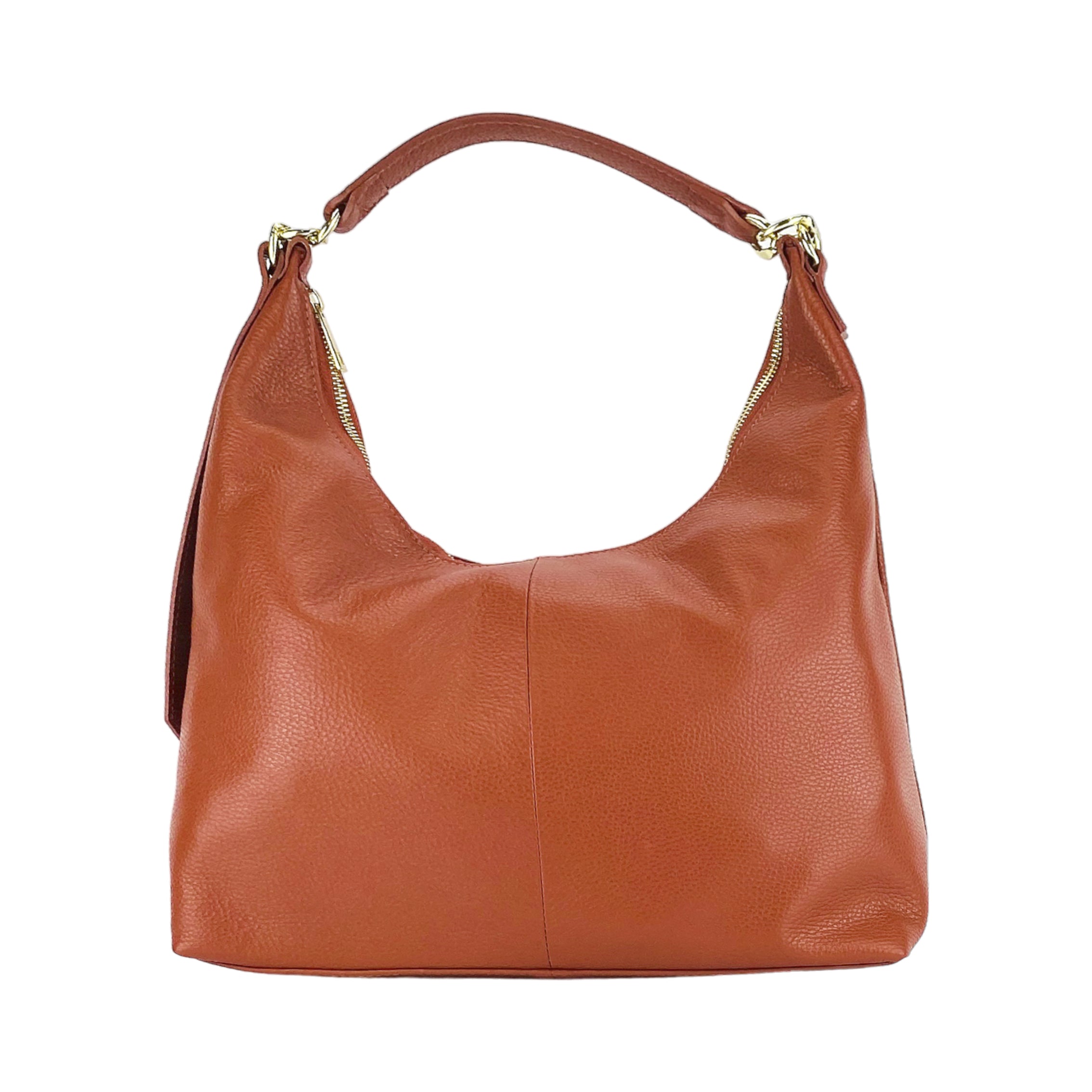 RB1017AM | Luna Morbida – The Soft Curve Shoulder Bag - Paprika- Dimensioni: cm 36 x 40 x 13-1