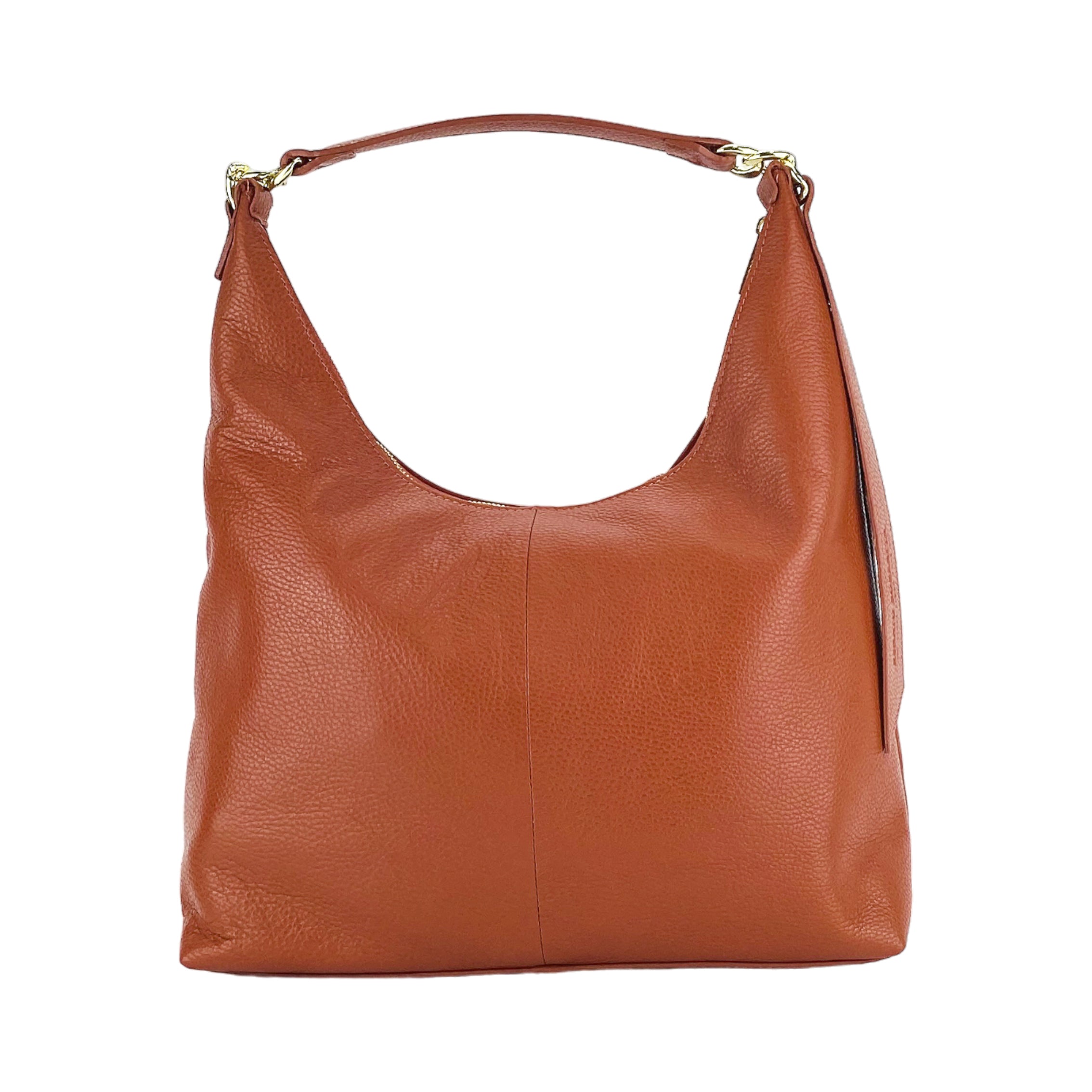 RB1017AM | Luna Morbida – The Soft Curve Shoulder Bag - Paprika- Dimensioni: cm 36 x 40 x 13-2