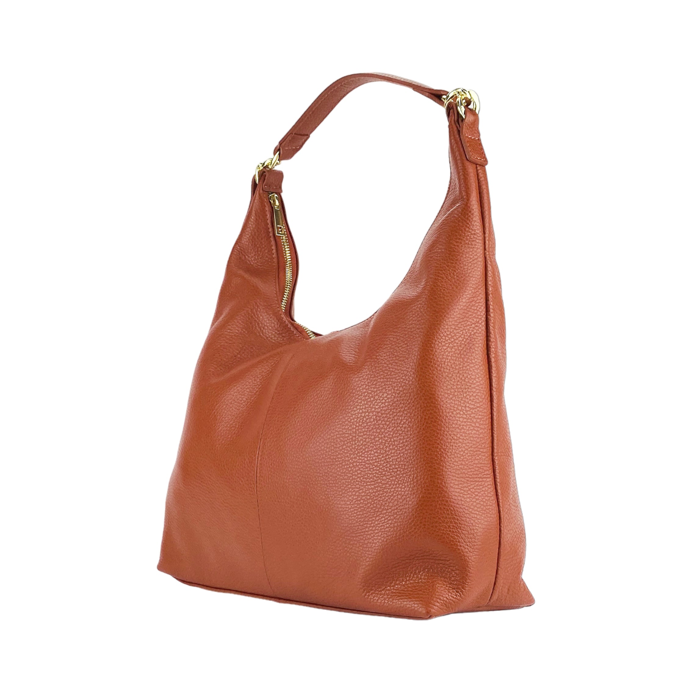 RB1017AM | Luna Morbida – The Soft Curve Shoulder Bag - Paprika- Dimensioni: cm 36 x 40 x 13-4