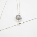 Planet Aroma Necklace – Purple Lavender with Golden Flakes