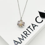 Planet Aroma Necklace – Purple Lavender with Golden Flakes