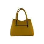 RB1004R | Milano Leather Handbag – Elegant, Organised & Versatile - Mustard- Colore Senape - Dimensioni: cm 33 x 25 x 15 + Manici 13 cm-1