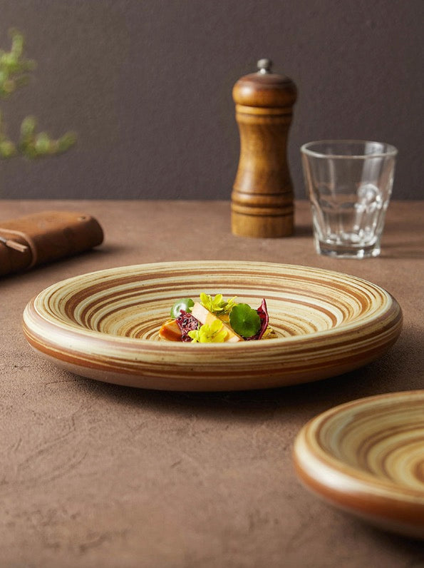 Spiral Stoneware Plate