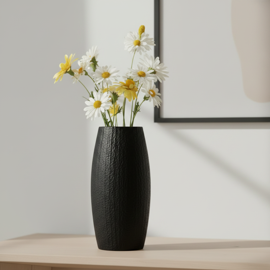 Black Retro Ceramic Vase