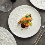 Stone Texture Contrast Dinner Plate
