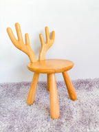 Moose horn backed chair