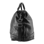 RB1029A | Nero Viaggio – Italian Leather Travel Bag – Black- Colore Nero - Dimensioni: cm 57 x 26 x 24-1