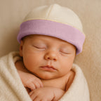 bonnet naissance commun madeinfrance bio papate rose