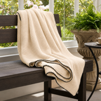 Peach Flannel Throw Blanket