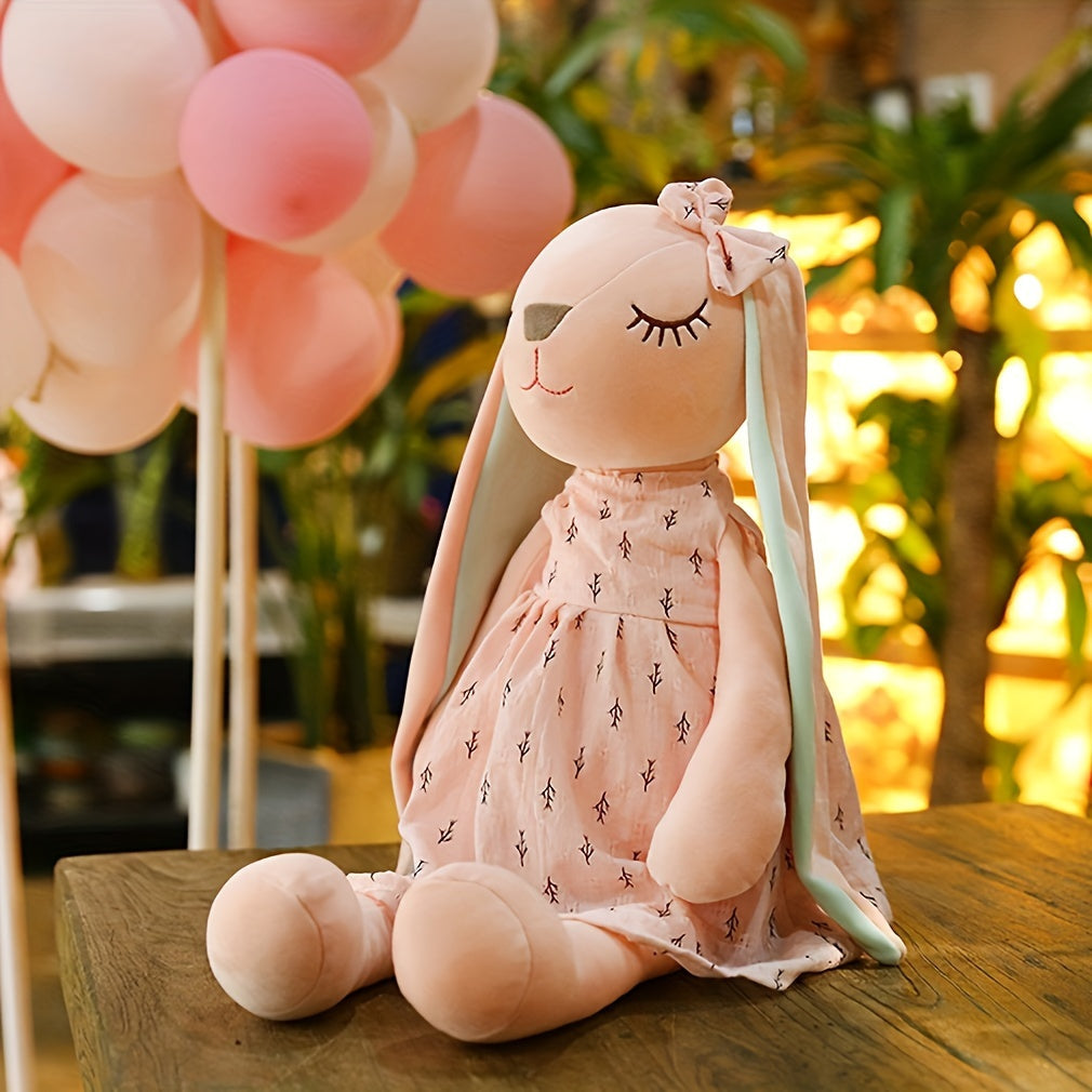 Cute Bunny Plush Toy Doll – 35 cm Soft Pink Rabbit