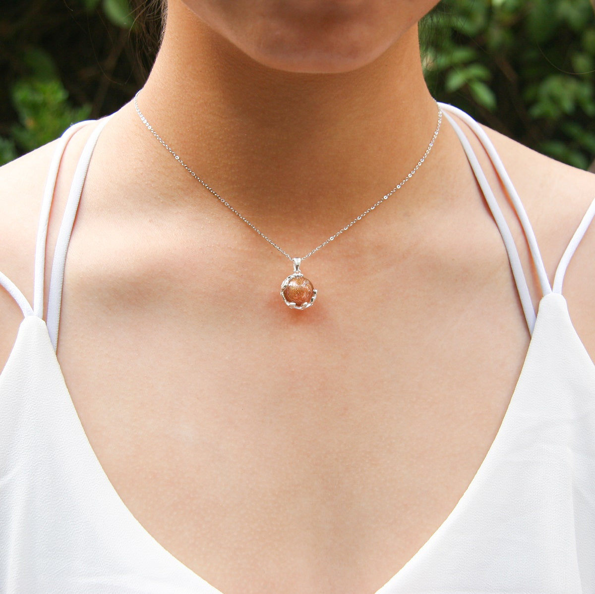 Planet Murano Aroma Necklace - Plutonian Amethyst | Energy & Healing | Diffuse on the go-1