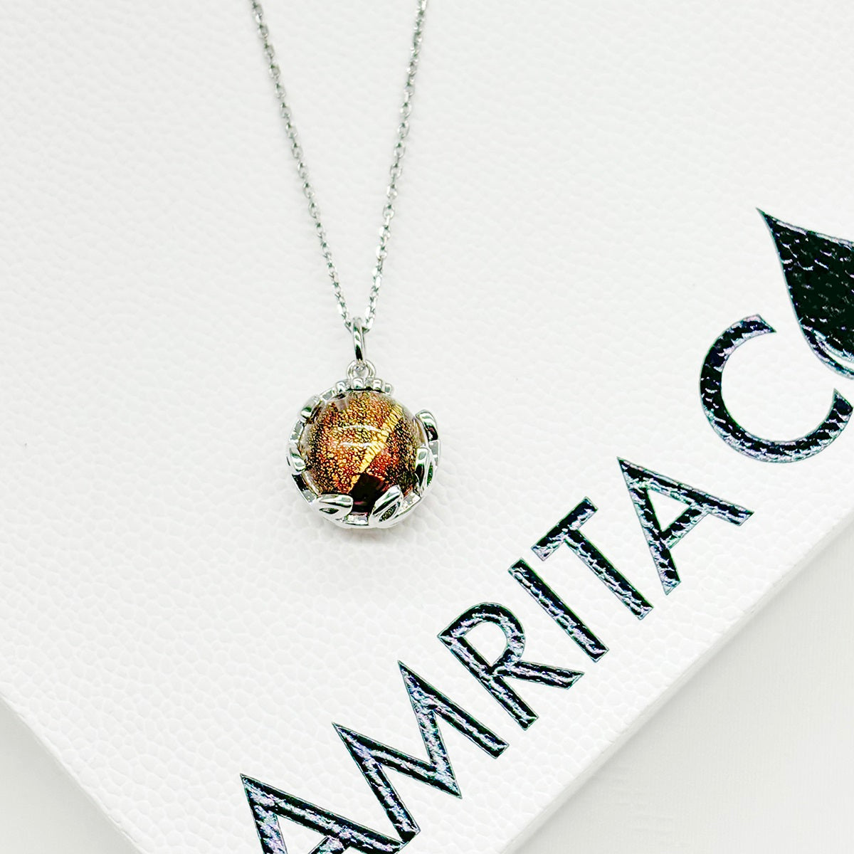 Planet Murano Aroma Necklace - Plutonian Amethyst | Energy & Healing | Diffuse on the go-2