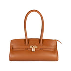 Arianna Leather Shoulder Bag - Cognac