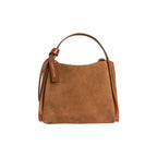 ALICE Chestnut Suede Handbag