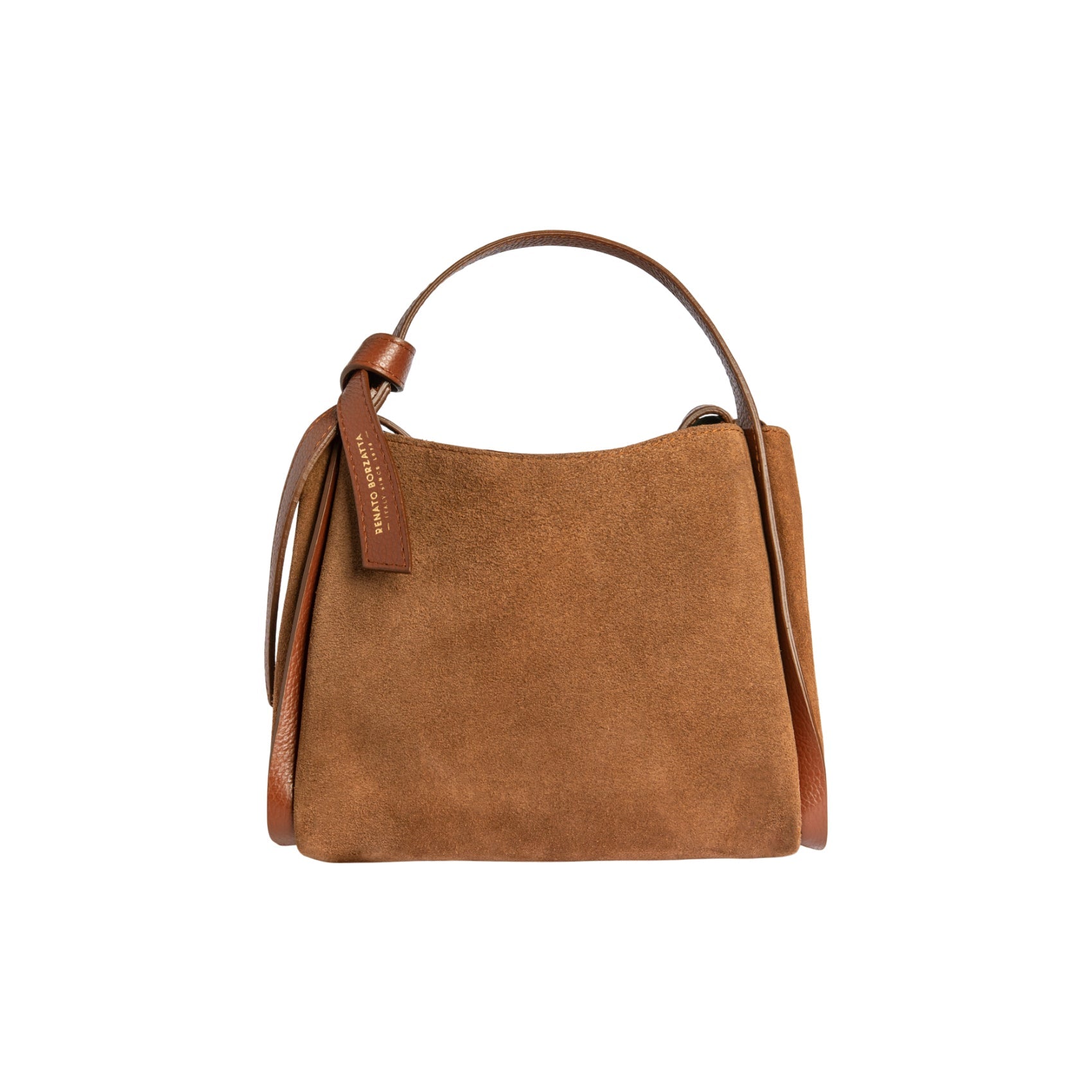 ALICE Chestnut Suede Handbag