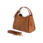 ALICE Chestnut Suede Handbag