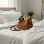 ALICE Chestnut Suede Handbag