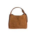 ALICE Chestnut Suede Handbag