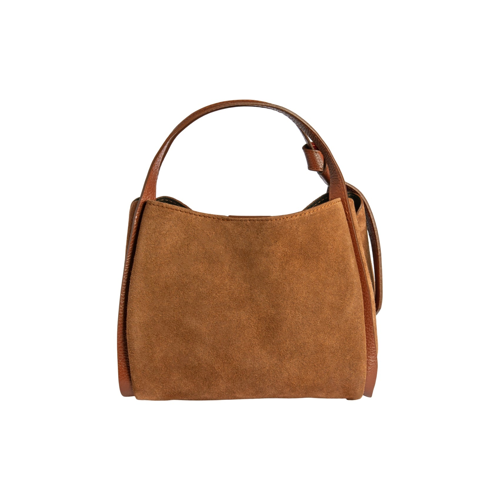 ALICE Chestnut Suede Handbag