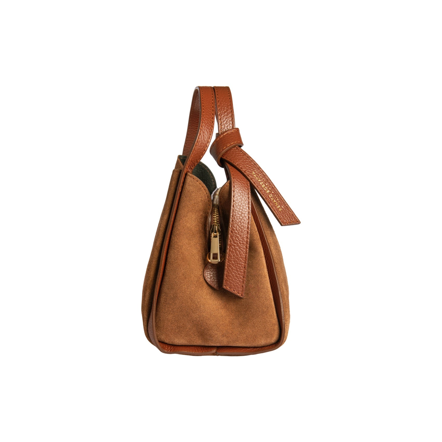 ALICE Chestnut Suede Handbag