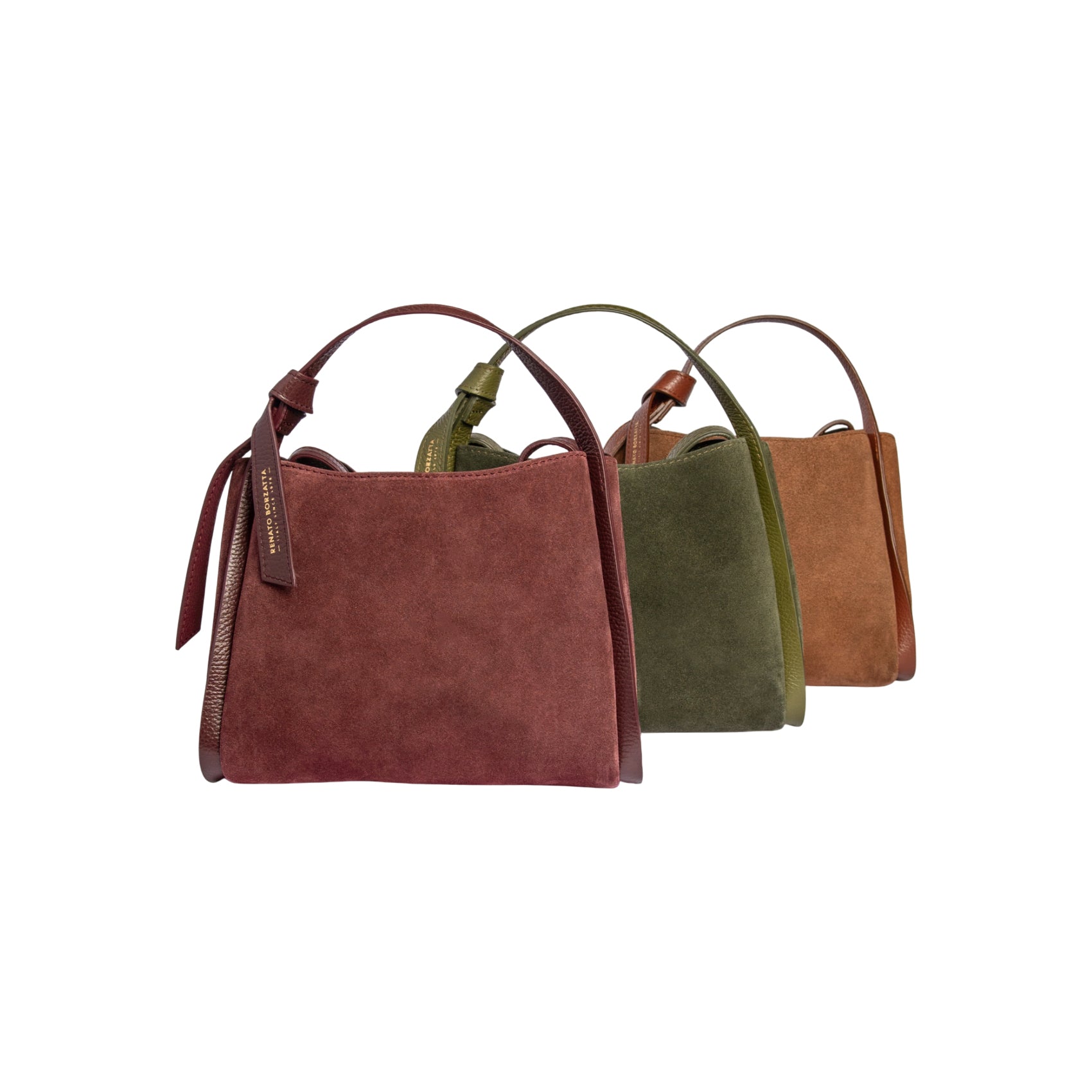 ALICE Bordeaux Suede Handbag