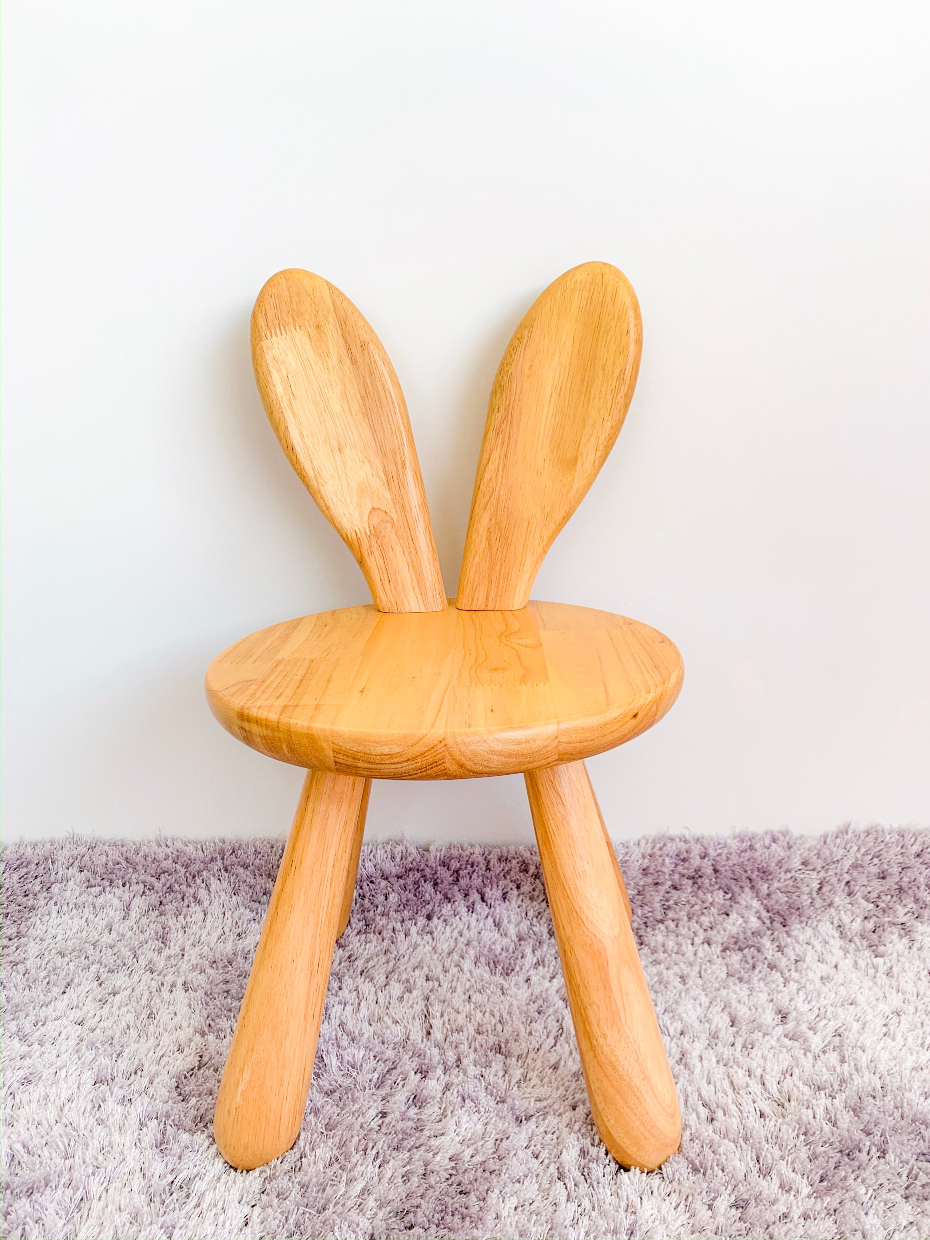 Solid Wood Kids Furniture Zoo Bunny Chair-0