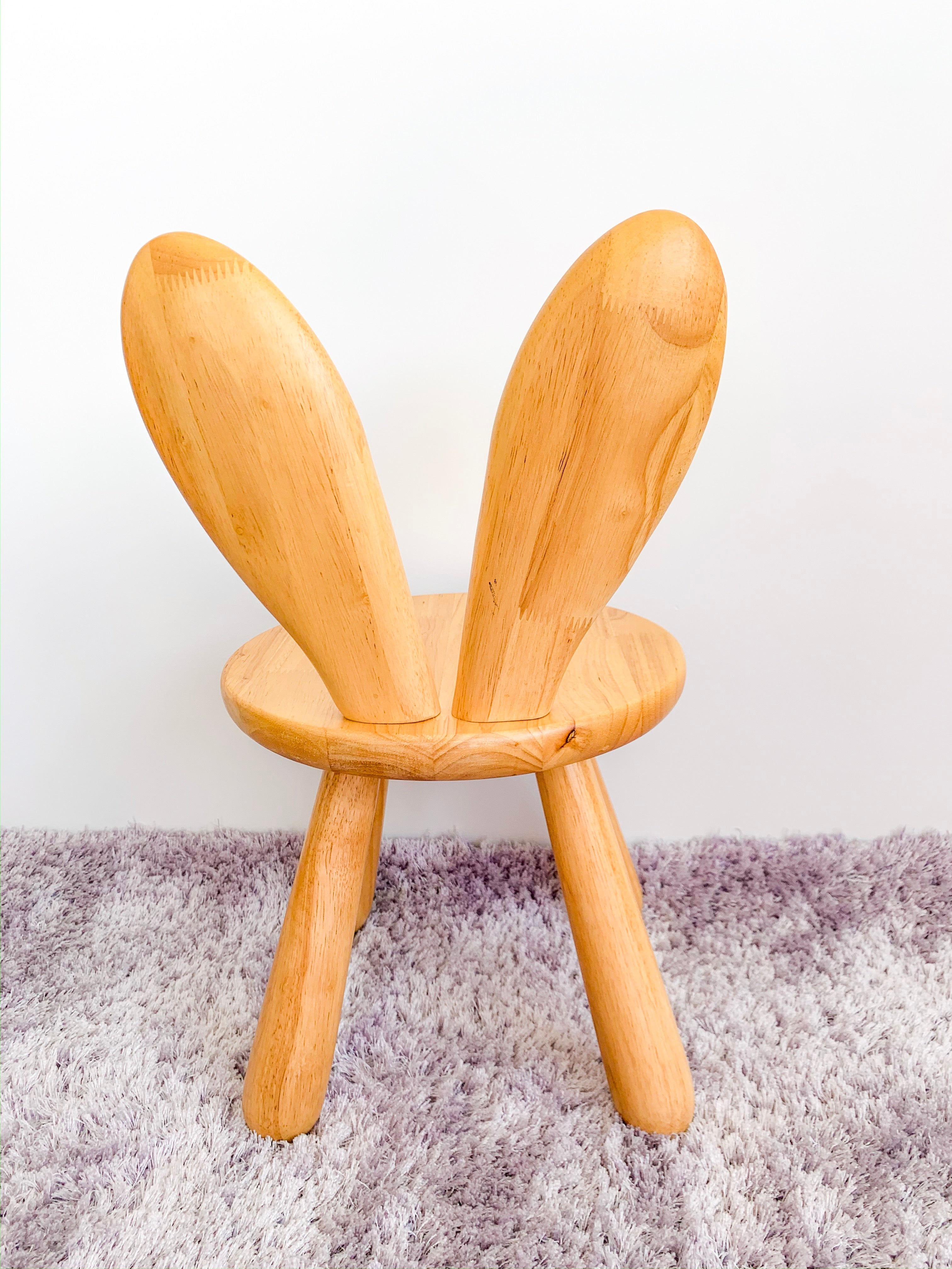 Solid Wood Kids Furniture Zoo Bunny Chair-3