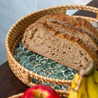 Cascade – Rattan & Mother of Pearl Serving Tray - Multiple Sizes