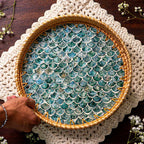Cascade – Rattan & Mother of Pearl Serving Tray - Multiple Sizes