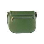 RB1002E | Serena_Italian_Leather_Shoulder_Bag_Antique_Green_ - Dimensioni: cm 26 x 20 x 10-1