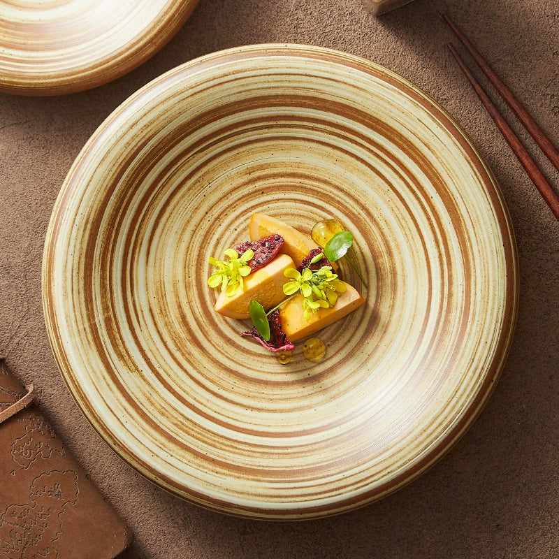 Spiral Stoneware Plate