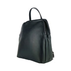 RB1018A | Siena Eleganza – The timeless Leather Backpack Black- Colore Nero - Dimensioni: cm 26 x 30 x 14,5-1