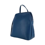 RB1018D | Siena Eleganza – The timeless Leather Backpack Blue- Colore Blu - Dimensioni: cm 26 x 30 x 14,5-1