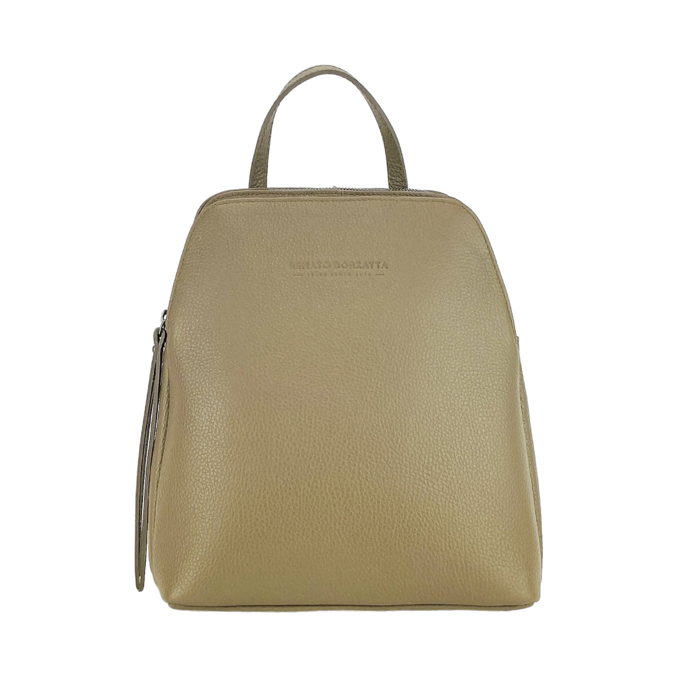 RB1018AQ | Siena Eleganza – The timeless Leather Backpack Taupe- Colore Taupe - Dimensioni: cm 26 x 30 x 14,5-2