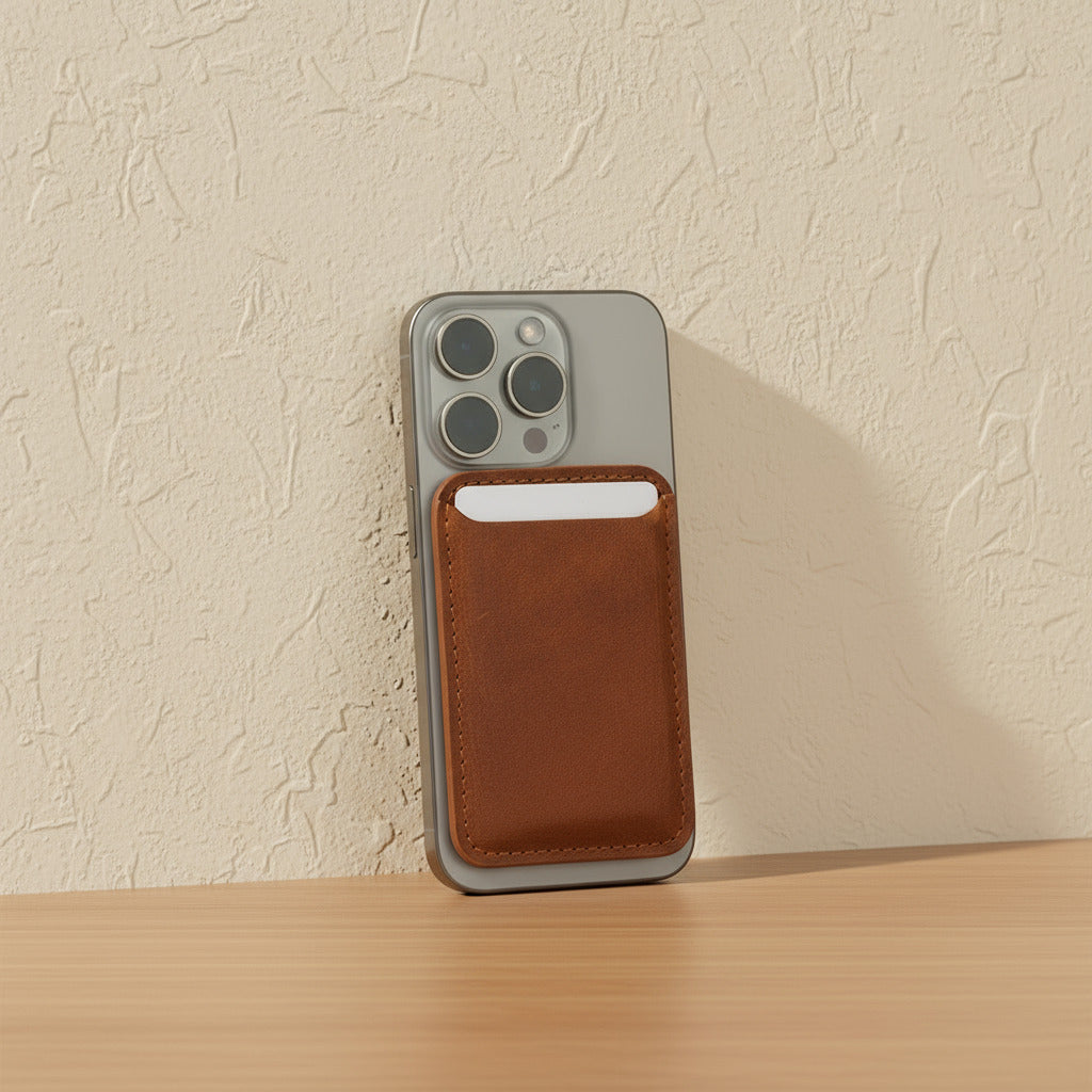 Full-Grain Leather MagSafe wallet - Classic-0