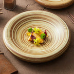 Spiral Stoneware Plate