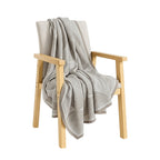SOGA Beige Geometric Swirl Throw Blanket 130x180cm Polyester-0