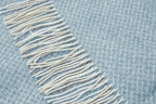 Chiswick Cashmere & Merino Wool Throw - Blue