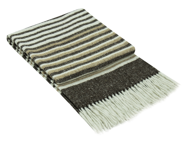 Richmond Recycled Wool Throw - Tan