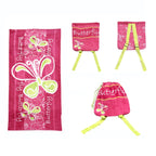 Butterfly Kids Towel N Bag