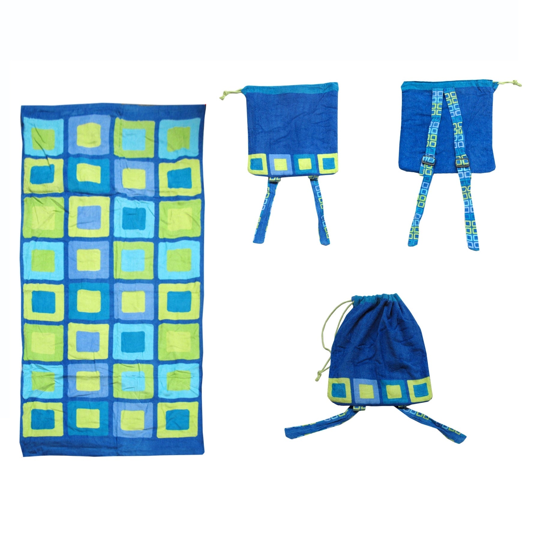 Cubes Kids Towel N Bag