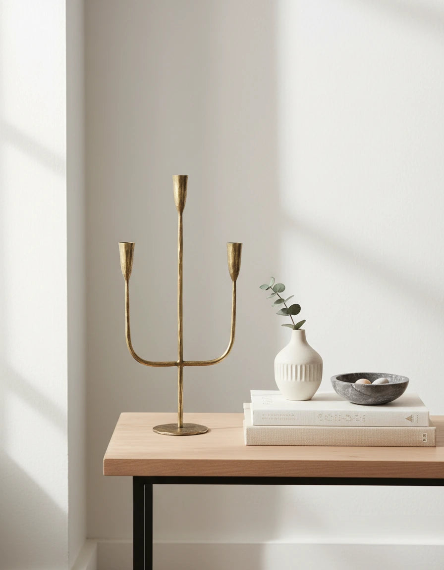 Verden Hand Forged Iron Candelabra