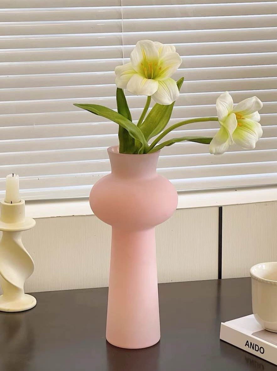 Tall Vintage Style Dopamine Decorative Flower Vase-7