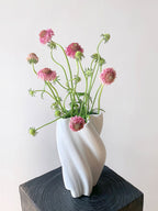 White Twist Vase Ceramic Vase-1