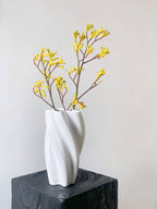 White Twist Vase Ceramic Vase-3