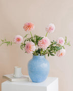 Foggy Glass Vase - blue, pink or pattern
