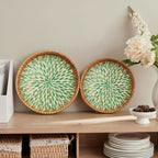 Everglade - Rattan Tray Mother of Pearl- Multiple Sizes
