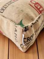 Coffee Jute Floor Cushion